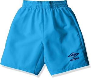 【KCM】Z-umbro-164-150★展示品★【UMBRO/アンブロ】ジュニア　プラクティスクロスパンツ サッカー　UBA7645JP　ターコイズ　サイズ 150