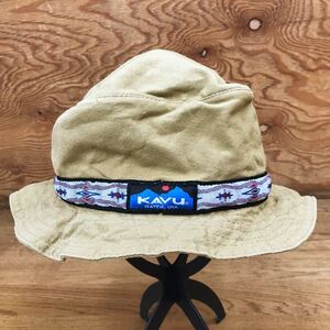 KAVU カブー バケットハット ハット 帽子 アメリカ製 USA製 ベージュ系 無地 コットンツイル アウトドア キャップ レジャー 街着