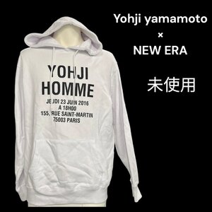 未使用　Yohji yamamoto × NEW ERA アドレスロゴ　パーカー　トレーナー　スウェット　M4L062