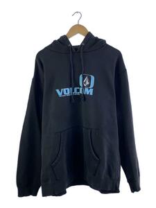 VOLCOM◆00s/パーカー/L/コットン/ブラック