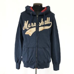 イタリア製★フランクリンマーシャル/FRANKLIN&MARSHALL★裏起毛/秋冬ダブルジップアップパーカー【メンズS/紺/navy】ブルゾン◆pBH552