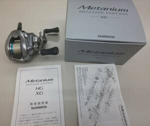 22 メタニウムシャローエディション XG RIGHT 右 ktfフィネススプール(Ver3) 美品【送料無料】シマノ METANIUM 釣具 ベイトリール 34mm