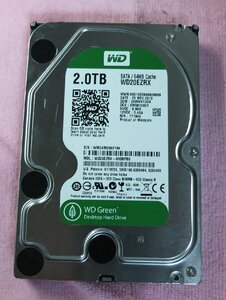 3.5インチ HDD 2TB Western Digital ウエスタンデジタル 使用時間　19,341H