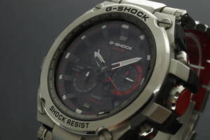 LVSP6-11-22 7T113-22 CASIO カシオ 腕時計 MTG-S1000D G-SHOCK MT-G マルチバンド6 電波ソーラー 約184g メンズ シルバー 中古