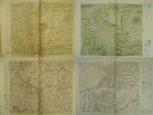 地図　長野　1/20万　昭和11,23,57年　1/2.5万　昭和57年　4枚　長野県