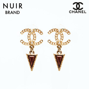 シャネル CHANEL ピアス A18K ココマーク ゴールド