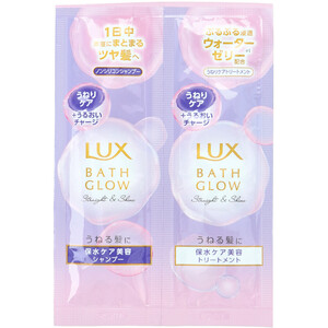 【まとめ買う】ラックス バスグロウ ストレート＆シャイン シャンプー＆トリートメント サシェセット 各10g×10個セット