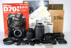 ◆初心者入門＆付属品多数◆ Nikon ニコン D70S 超望遠Ｗズームレンズセット