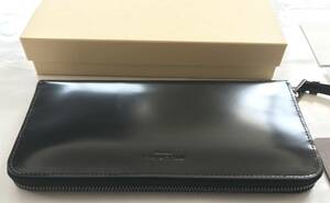 新品正規23,100円★マッキントッシュロンドン★MACKINTOSH LONDON MEN★LAVA WALLET 長財布★高級 牛革 レザー 黒財布★ラウンドファスナー