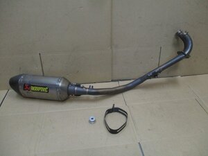 Y857【中古】YAMAHA　T-MAX500　SJ08J　マフラー　AKRAPOVIC　アクラポヴィッチ