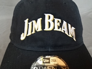 激レア USA購入【NEWERA】【9TWENTY】アメリカ企業モノ ケンタッキー州 世界で愛されるバーボンウイスキー【JIM BEAM】ロゴ刺繍CAP中古良品