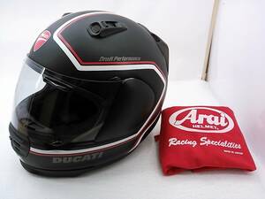 【送料無料】使用回数少 程度上 Arai アライ Rapide-IR ラパイドIR Ducati ドゥカティ Lサイズ フルフェイスヘルメット