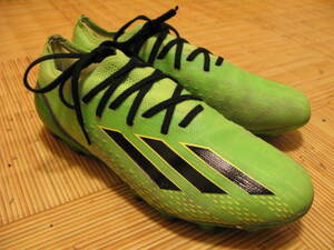 【used】adidas（アディダス）Ｘスピードポータル.1　黄緑：24.5cm