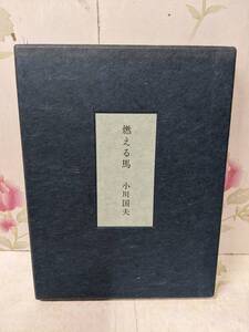 H▲/サイン入り/燃える馬/小川国夫/限定131部のうち101番/1981年/吾八ぷれす/木村一生オリジナル銅版画5葉サイン入り