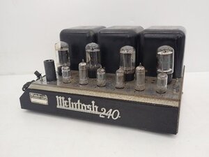 McIntosh マッキントッシュ MC240 MC-240 真空管 管球式 ステレオパワーアンプ ∽ 70E73-1