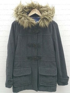 ■ AMERICAN EAGLE OUTFITTERS アメリカンイーグル アウトフィッターズ ダッフル ファー付 コート M チャコールグレー *