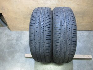 8140N1F〇　165/55R14 タイヤ　2本　ダンロップ ENASAVE EC204 2022年製　バリ山　【本州四国九州送料】