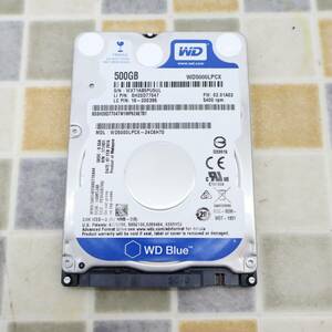 ∠ 500GB｜2.5インチ 内蔵型 HDD ｜Western Digital ウェスタンデジタル WD5000LPCX ハードディスク｜SATA フォーマット済み■O6363