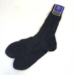 タグ付新中古★YVES SAINT LAURENT★靴下/ビジネスソックス【Mens size -25-26cm/Black/黒】socks◆CH9