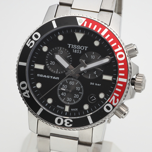 ほぼ新品 ティソ 腕時計 TISSOT シースター 1000 クロノグラフ T120.417.11.051.01 メンズ