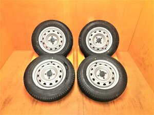 『送料無料』A1022 サクシード純正スチールタイヤ BS VL1 2023 155/80R14 4本セット 14×5J 100×4 ET35 プロボックス サクシード など