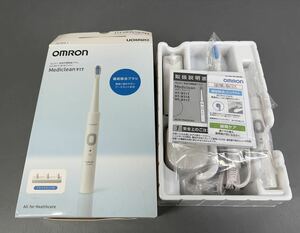 新品未使用■ 音波式電動歯ブラシ オムロン OMRON ホワイト HT-B917-W Mediclean ゆうパック