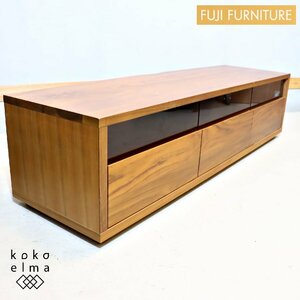 FUJI FURNITURE 冨士ファニチア PUR ピュール ウォールナット材 テレビボード ナチュラルモダン シンプル 北欧スタイル 木製 TV台 EE144