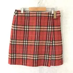 BURBERRY ノバチェック 巻きスカート 美品 ピンク 38