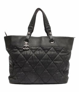 シャネル トートバッグ シルバー金具 パリビアリッツ ユニセックス CHANEL [0604]