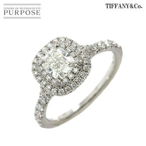 ティファニー TIFFANY&CO. ソレスト ダイヤ 0.50ct H/VS1/3EX 6.5号 リング Pt プラチナ 指輪 Diamond Ring【鑑定書付き】 90223450