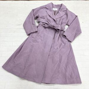 1542◎ JILL by JILL STUART ジル バイ ジルスチュアート トップス チェスター コート ロング 無地 パープル レディースS