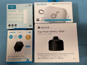 ANKER 2025福袋★定価合計35,550円★snow peak Giga Power Battery 15000＆Soundcore等4点セット★アンカー