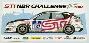 ステッカー　STI NBR CHALLENGE 2010　スバル・インプレッサ WRX STI　ニュルブルクリンク　SUBARU 