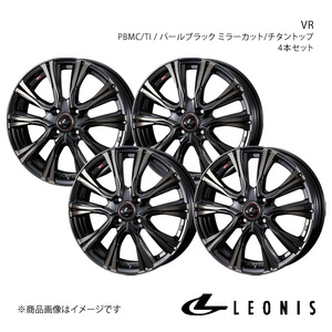 LEONIS/VR ルーミー M900系 アルミホイール4本セット【17×6.5J 4-100 INSET42 PBMC/TI】0041237×4