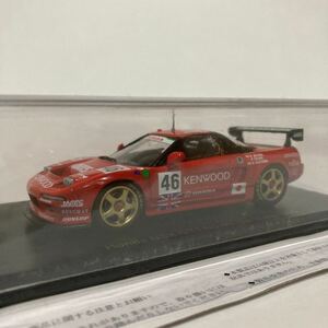 アシェット ル・マン 24時間レースカーコレクション 1/43 Honda NSX GT1 #46 1995年 ホンダ Red NA1 KENWOOD ミニカー モデルカー 旧車