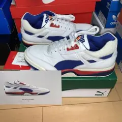 送料込 PUMA PALACE GUARD OG 白/青/赤