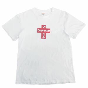 Supreme シュプリーム 20AW Cross Box Logo Tee クロス ボックスロゴ 半袖 Tシャツ ホワイト系 メンズM