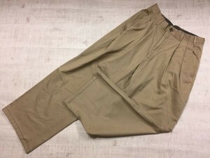 アメカジ ユーズド オールド レトロ 古着 90s 定番 必須アイテム ワイド チノパンツ ボトムス メンズ ベージュ