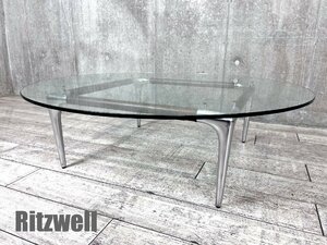 【引き取り限】Ritzwell / リッツウェル ■ Si ガラスコーヒーテーブル■リビングテーブル