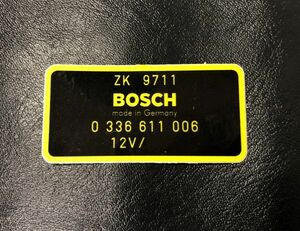 BOSCH ステッカー ボッシュ RPM トランスデューサー ラベル ZK9711 ポルシェ 911 914 モデル 1969年-1971年 996 997 991 992 930 964 993