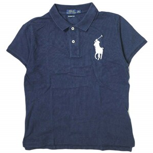 POLO RALPH LAUREN ポロ・ラルフローレン ビッグポニー刺繍 鹿の子ポロシャツ THE SKINNY POLO 211661697002 M NAVY 半袖 トップス g18113