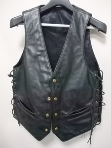 LANGLITZ LEATHER ラングリッツレザー サイドレースアップ レザーベスト