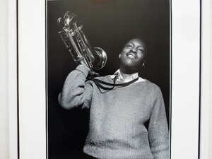 ハンク・モブレー/Soul Station Recording session Photo 1960/アート ピクチャー 額装品/Hank Mobley/ビンテージ・ジャズ/モノクロ 写真