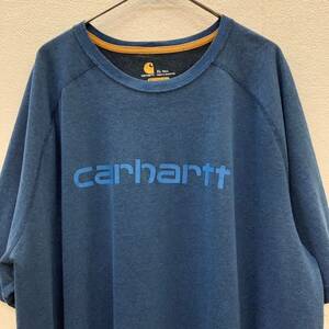 Carhartt カーハート RELAXFIT リラックスフィット ラグランスリーブ Tシャツ size XL ブルー 74612