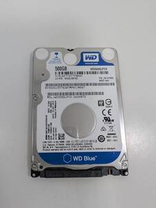 【使用時間378時間】WD WD5000LPCX 500GB 2.5インチ 7mm 正常判定 YAHD0143