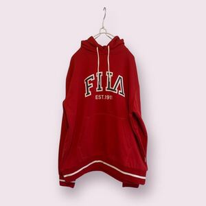 FILA フィラ パーカー レッド レディースL