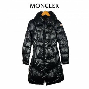 ★定価20万円★MONCLER MEINA モンクレール メイナ ロングダウンジャケット ダウンコート ナイロン ブラック レディース サイズ1(Sサイズ)