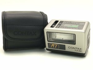 CONTAX コンタックス TLA 200 フラッシュ ストロボ ケース付き 簡易動作確認済み 中古【UW091029】