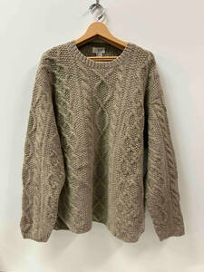 J.CREW クルー フィッシャーマン HAND KNIT ニット サイズL カーキ