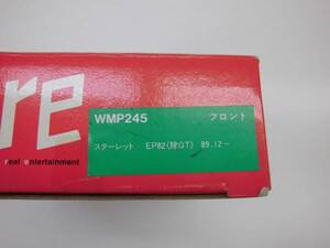 トヨタ スターレット EP82(除GT)89.12～ acre アクレ WMP245 フロントパッド 長期在庫品 未使用 ブレーキパッド左右分